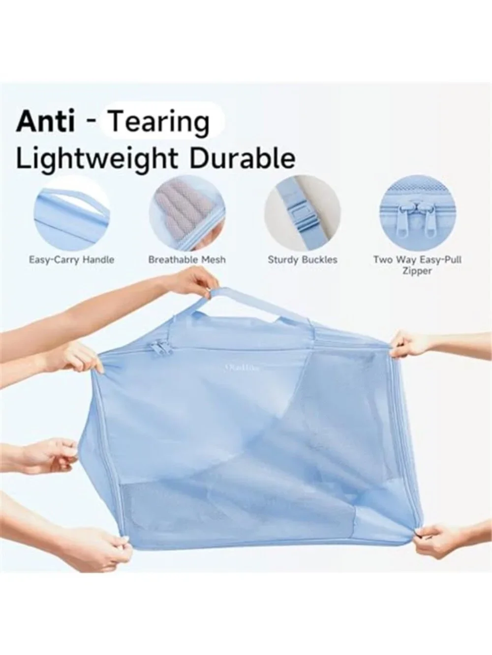 Packing Cubes Travel Organizer Set Luggage Bags Toiletry Shoe Laundry 9 Piece